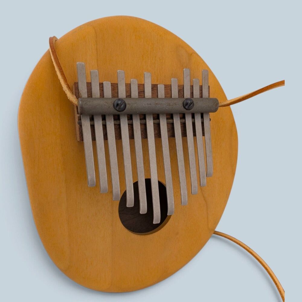Vintage 11 Key Kalimba Thumb Piano Wood Gourd Style Resonator Folk Instrument